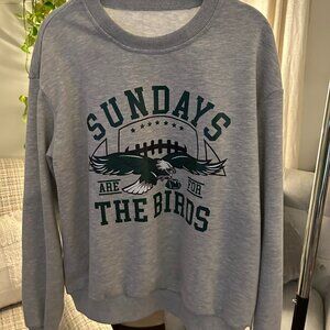 Philadelphia Eagles "Sundays are for the Birds" Crew Neck Sweatshirt